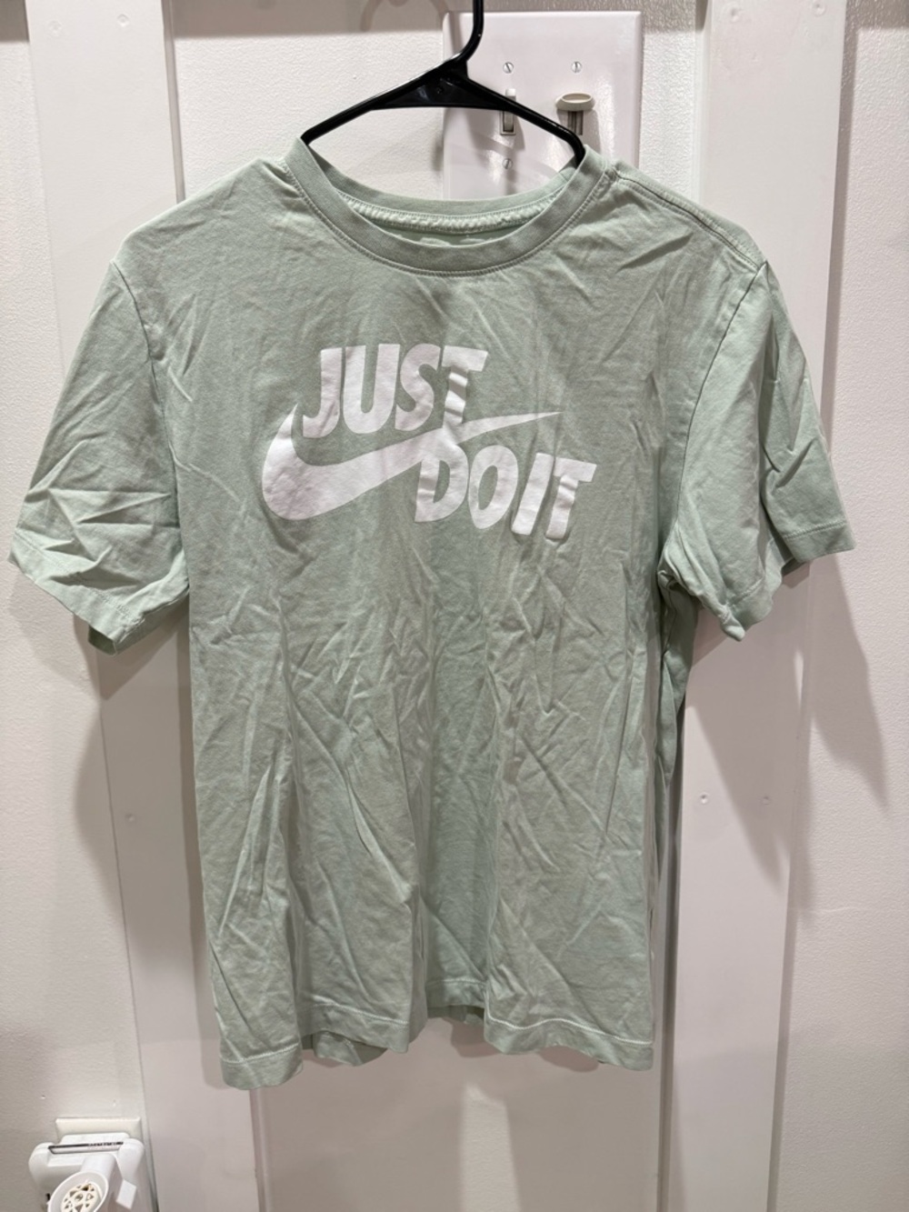 Nike 'Just Do It' Short Sleeve Tee - Sage Green/White Logo
